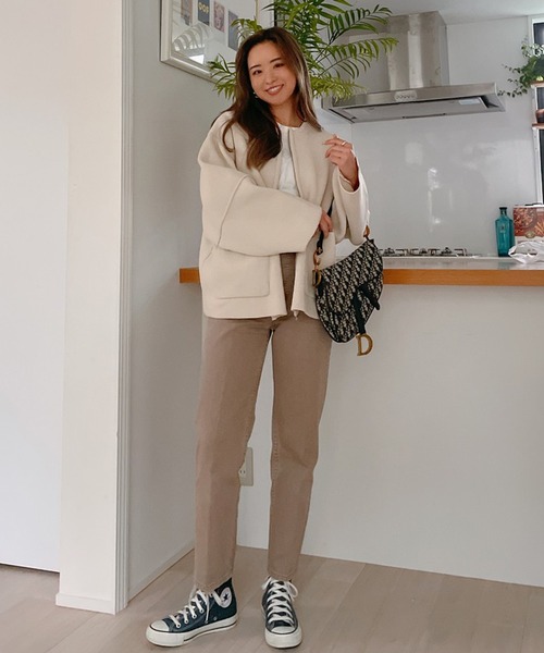 Vicente（ヴィセンテ）の「Vicente center press straight denim（デニムパンツ・レディース・ブラウン・X-SMALL/SMALL/MEDIUM）」の19枚目の写真