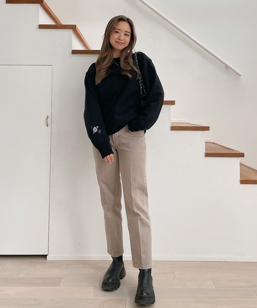 Vicente（ヴィセンテ）の「Vicente center press straight denim（デニムパンツ・レディース・ブラウン・X-SMALL/SMALL/MEDIUM）」の16枚目の写真