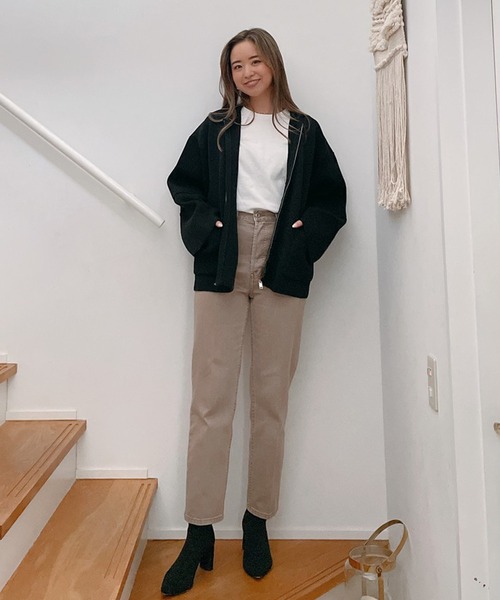 Vicente（ヴィセンテ）の「Vicente center press straight denim（デニムパンツ・レディース・ブラウン・X-SMALL/SMALL/MEDIUM）」の22枚目の写真