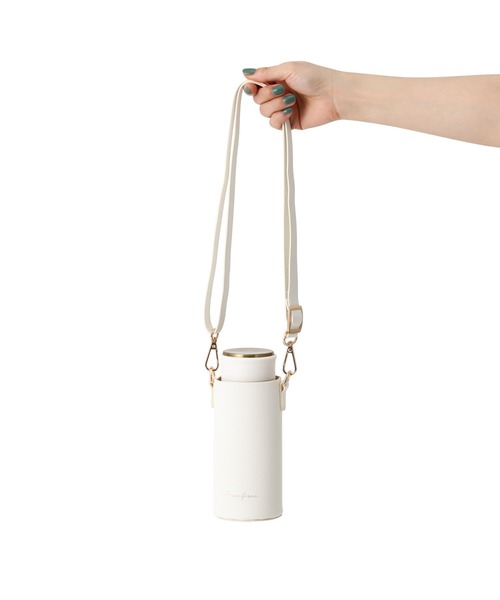 マット ステンレスボトル ホルダーセット 350ml ホワイト（水筒