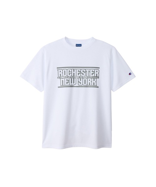 Champion(チャンピオン)の「【Champion/チャンピオン】メンズ スポーツ ショートスリーブTシャツ(Tシャツ/カットソー・メンズ・ホワイト/ブラック・MEDIUM/LARGE/X-LARGE)」の1枚目の写真