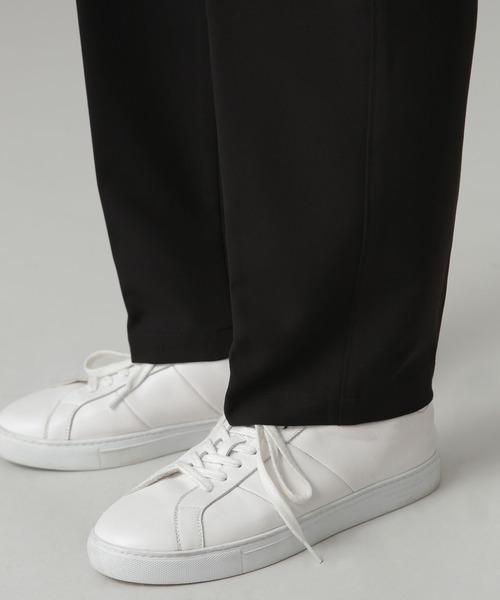 NANO universe（ナノユニバース）の「LB.04/ALWAYS EASY ワンタックスラックス（スラックス・メンズ・ブラック/チャコール/ベージュ・S/M/L/XL）」の16枚目の写真