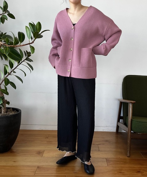 LOWRYS FARM（ローリーズファーム）の「ハイショクシアーパンツ　189632（その他パンツ・レディース・グリーン/イエロー/アイボリー/ブラック・FREE）」の9枚目の写真