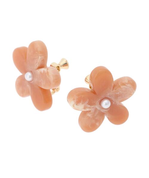 Green Parks(グリーンパークス)の「・HALF TIME フラワーイヤリング(イヤリング・レディース・ホワイト/ベージュ/グリーン/ピンク・FREE)」の9枚目の写真