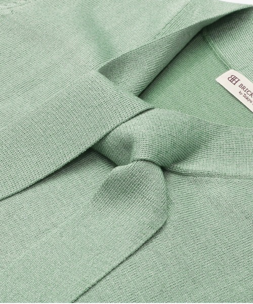 TOKYO SHIRTS（トウキョウシャツ）の「ラメボウタイ ニットプルオーバー（ニット/セーター・レディース・シルバーグレー/ライトカーキ・M/L）」の3枚目の写真