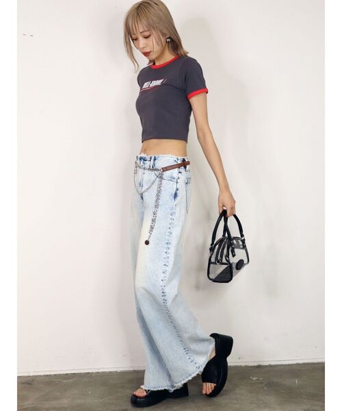 EMODA(エモダ)の「エンボスロゴボストンバッグ(ハンドバッグ・レディース・ブラック/クリア/ブラウン・FREE)」の18枚目の写真