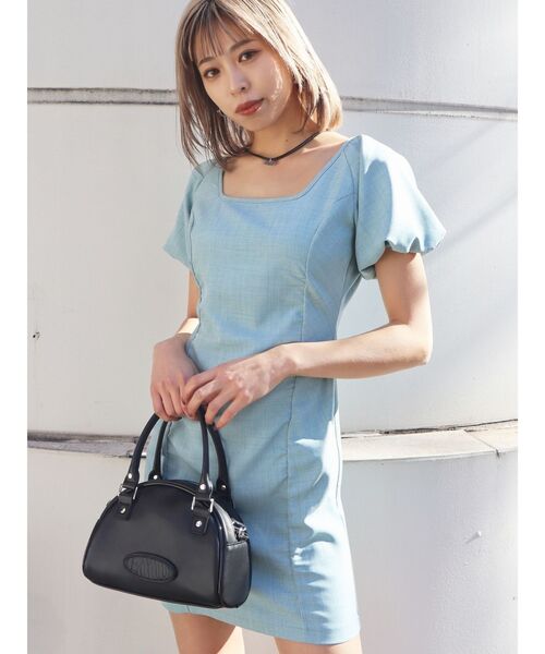 EMODA(エモダ)の「エンボスロゴボストンバッグ(ハンドバッグ・レディース・ブラック/クリア/ブラウン・FREE)」の19枚目の写真