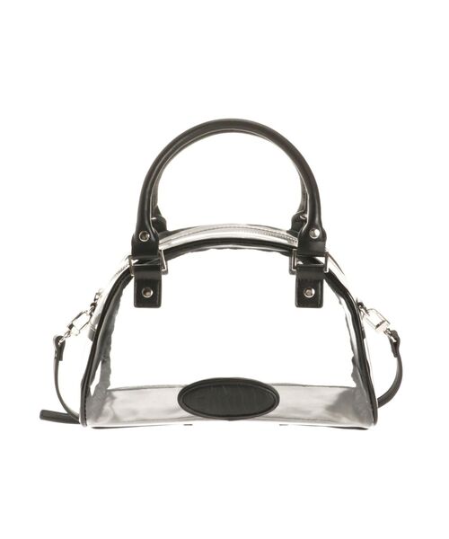 EMODA(エモダ)の「エンボスロゴボストンバッグ(ハンドバッグ・レディース・ブラック/クリア/ブラウン・FREE)」の12枚目の写真