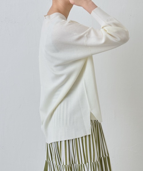 BEARDSLEY（ビアズリー）の「《ビアズリー》NEWサラットカーデ（カーディガン/ボレロ・レディース・オレンジ/ホワイト/ブルー・FREE）」の9枚目の写真