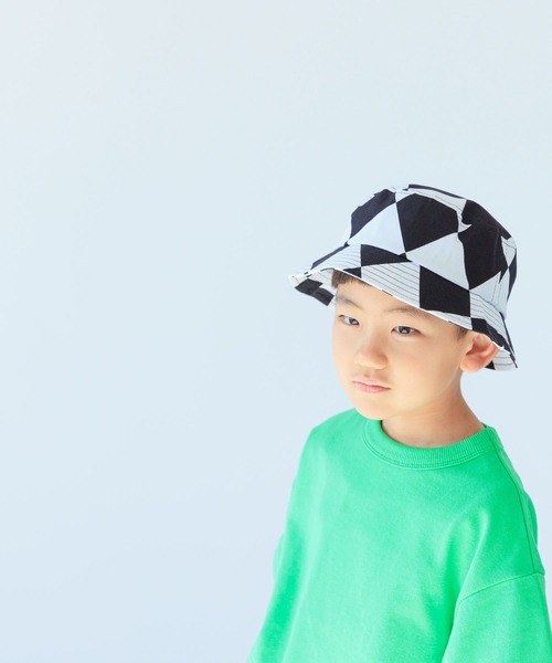 LOWRYS FARM(ローリーズファーム)の「コットンバケットHAT 185596(ハット・キッズ・その他/アイボリー/ブルー/イエロー/グレー系その他・FREE)」の5枚目の写真