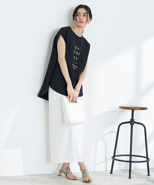 セール】◇【WEB限定】カットジョーゼットタイトスカート（スカート