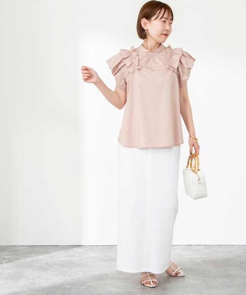 NOLLEY’S(ノーリーズ)の「◇【WEB限定】カットジョーゼットタイトスカート(スカート・レディース・ホワイト/ブラック・38/36)」の16枚目の写真