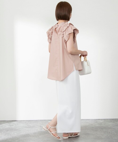 NOLLEY’S(ノーリーズ)の「◇【WEB限定】カットジョーゼットタイトスカート(スカート・レディース・ホワイト/ブラック・38/36)」の17枚目の写真