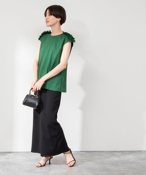 NOLLEY’S(ノーリーズ)の「◇【WEB限定】カットジョーゼットタイトスカート(スカート・レディース・ホワイト/ブラック・38/36)」の19枚目の写真