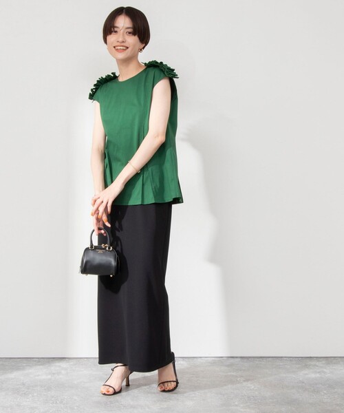 NOLLEY’S(ノーリーズ)の「◇【WEB限定】カットジョーゼットタイトスカート(スカート・レディース・ホワイト/ブラック・38/36)」の20枚目の写真