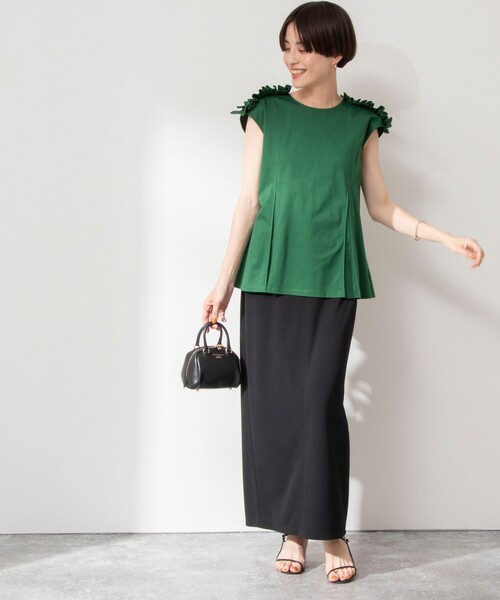 NOLLEY’S(ノーリーズ)の「◇【WEB限定】カットジョーゼットタイトスカート(スカート・レディース・ホワイト/ブラック・38/36)」の21枚目の写真