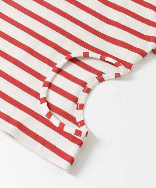 ALLEGE(アレッジ)の「ALLEGE Stripe Cut seaw(Tシャツ/カットソー・レディース・レッド/ブラウン・1)」の14枚目の写真