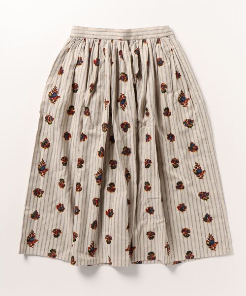 BOHEMIANS(ボヘミアンズ)の「BOHEMIANS/ボヘミアンズ CHARROUX HICKORY GATHER SKIRT シャロル―ヒッコリーギャザースカート(スカート・レディース・その他24・L)」の1枚目の写真