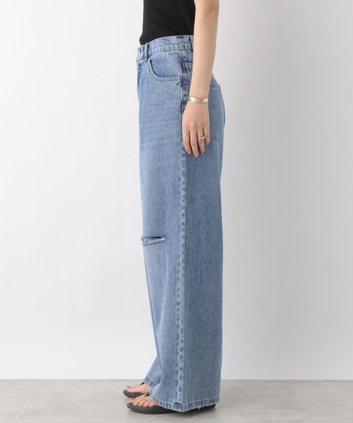LEPSIM(レプシィム)の「ダメージワイドデニムパンツ 193799(デニムパンツ・レディース・ブルー/ライトブルー・MEDIUM/LARGE)」の12枚目の写真
