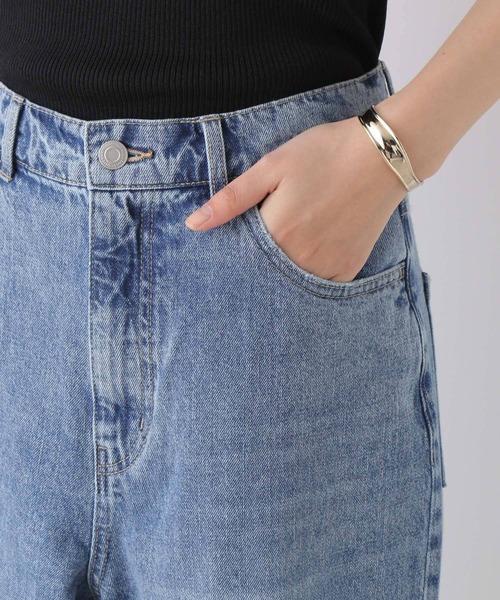 LEPSIM(レプシィム)の「ダメージワイドデニムパンツ 193799(デニムパンツ・レディース・ブルー/ライトブルー・MEDIUM/LARGE)」の9枚目の写真
