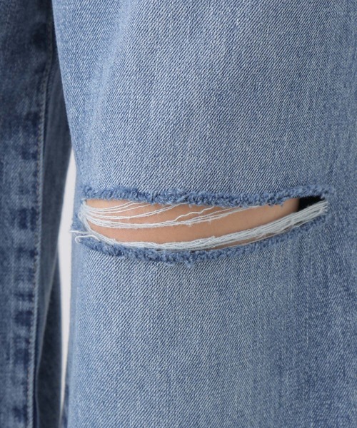 LEPSIM(レプシィム)の「ダメージワイドデニムパンツ 193799(デニムパンツ・レディース・ブルー/ライトブルー・MEDIUM/LARGE)」の5枚目の写真