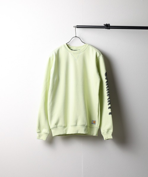 Carhartt(カーハート)の「★carhartt カーハート★CREWNECK SLEEVE GRAPHIC SWEAT(スウェット・レディース・オレンジ/チャコール/その他1/ライム・LARGE/MEDIUM/SMALL)」の3枚目の写真