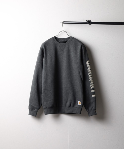 Carhartt(カーハート)の「★carhartt カーハート★CREWNECK SLEEVE GRAPHIC SWEAT(スウェット・レディース・オレンジ/チャコール/その他1/ライム・LARGE/MEDIUM/SMALL)」の2枚目の写真