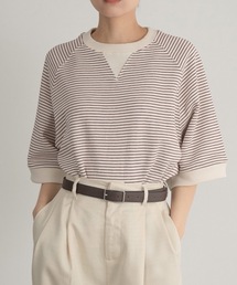 Amiur | stripe cut t(Tシャツ/カットソー)