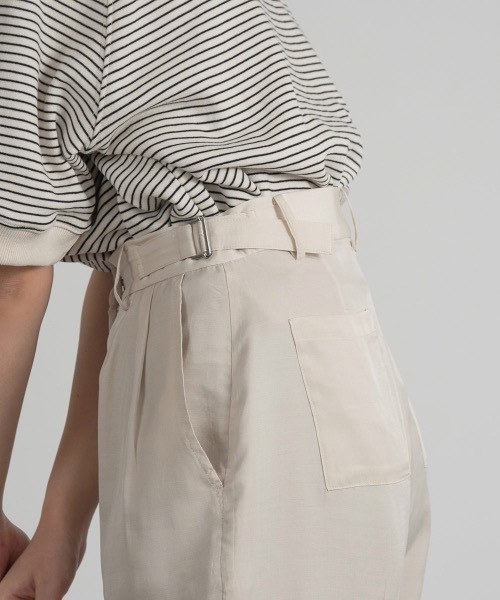 Amiur(エミレ)の「stripe cut t(Tシャツ/カットソー・レディース・ブラック/バーガンディー・FREE)」の12枚目の写真
