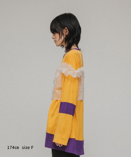 M TO R（ムウトアール）の「［BLOUSE］FRONT SNAP ORGANDY LAYERED TOPS（キャミソール・レディース・ホワイト/ブラック・FREE）」の10枚目の写真
