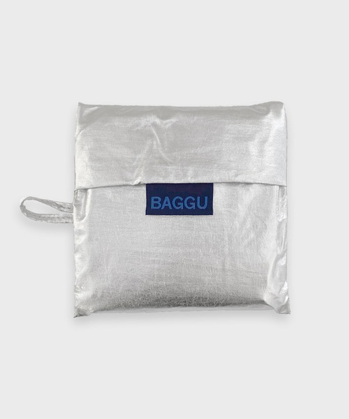 BAGGU（バグー）の「STANDARD BAGGU 482.メタリックシルバー（エコバッグ/サブバッグ・レディース・シルバー・FREE）」の5枚目の写真