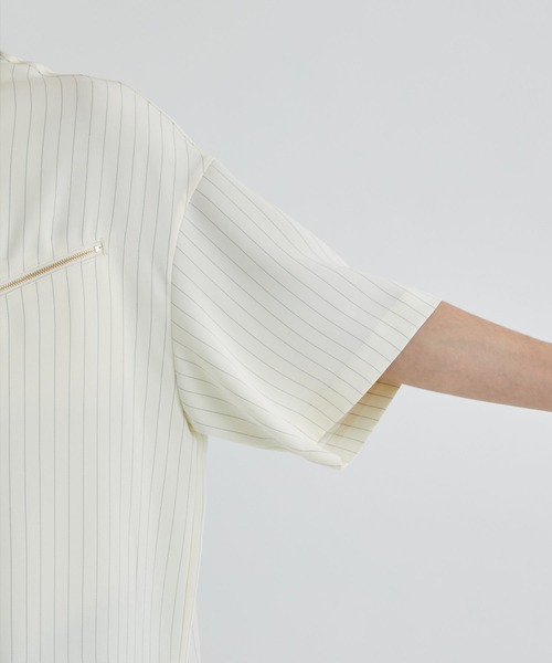 CULLNI 〈別注》FULLZIP STANDCOLLAR CULLNI（クルニ）の「STUDIOUS別注 ZIP STAND SHIRT CHACOAL