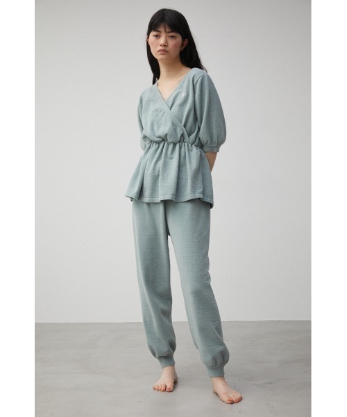 AZUL HOME(アズールホーム)の「【AZUL HOME】WHIP NIGHT KNIT PANTS/ホイップナイトニットパンツ(その他パンツ・レディース・ホワイト/ブルー・FREE)」の8枚目の写真