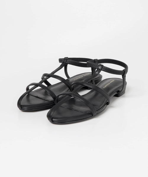 URBAN RESEARCH（アーバンリサーチ）の「アンクルゴムナローストラップサンダル（サンダル・レディース・ブラック/ホワイト/ブラウン・37/38/36）」の3枚目の写真