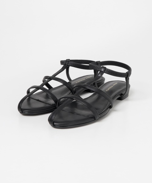 URBAN RESEARCH（アーバンリサーチ）の「アンクルゴムナローストラップサンダル（サンダル・レディース・ブラック/ホワイト/ブラウン・37/38/36）」の6枚目の写真