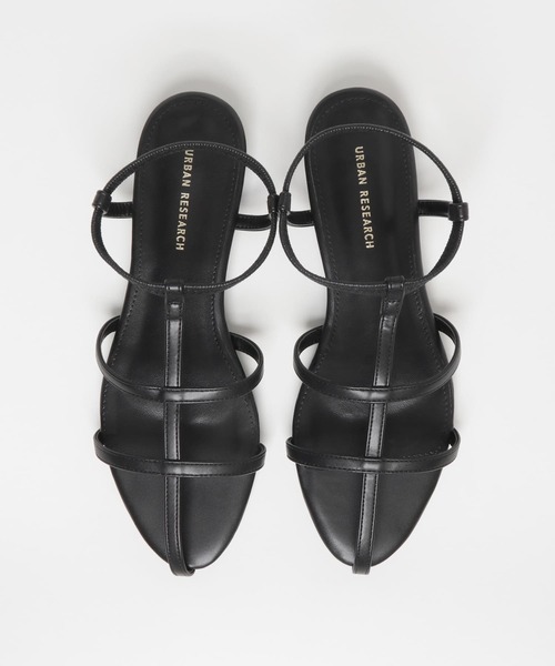 URBAN RESEARCH（アーバンリサーチ）の「アンクルゴムナローストラップサンダル（サンダル・レディース・ブラック/ホワイト/ブラウン・37/38/36）」の7枚目の写真