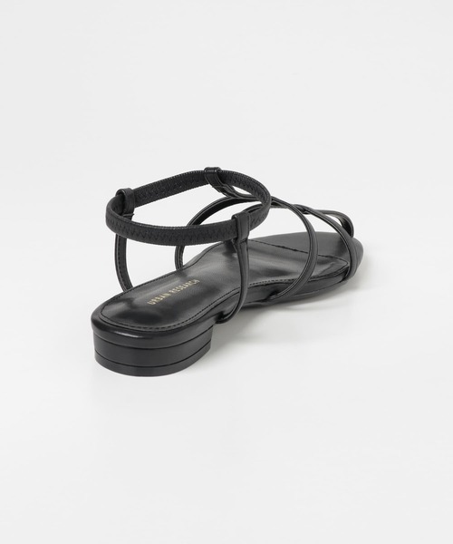 URBAN RESEARCH（アーバンリサーチ）の「アンクルゴムナローストラップサンダル（サンダル・レディース・ブラック/ホワイト/ブラウン・37/38/36）」の8枚目の写真