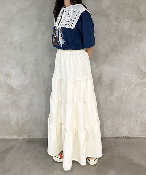 kutir（クティール）の「セーラー刺繍付け襟（付け襟・レディース・ホワイト・FREE）」の5枚目の写真