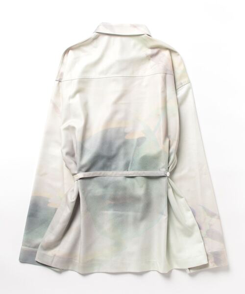 Wizzard（ウィザード）の「Wizzard ウィザード / PRINT SHIRTS "Your atomospheric colour atlas" プリントシャツ / W23AW-SH02P（シャツ/ブラウス・メンズ・グリーン/ホワイト/ネイビー・2/3）」の5枚目の写真