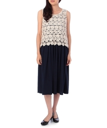 grove | レースドッキングワンピース(ワンピース)