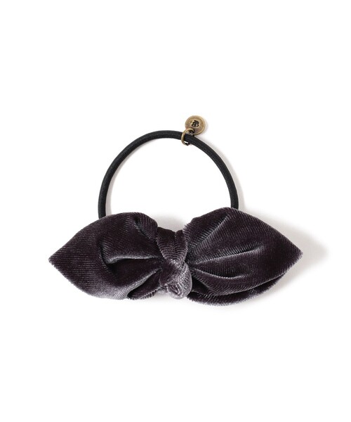 BEAMS BOY（ビームスボーイ）の「BEAMS BOY / ベロア リボン ヘアゴム（ヘアゴム・レディース・レッド系その他7/ブラック/グレー/ネイビー・ONE SIZE）」の3枚目の写真