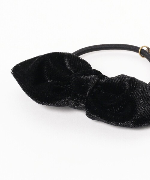 BEAMS BOY（ビームスボーイ）の「BEAMS BOY / ベロア リボン ヘアゴム（ヘアゴム・レディース・レッド系その他7/ブラック/グレー/ネイビー・ONE SIZE）」の8枚目の写真