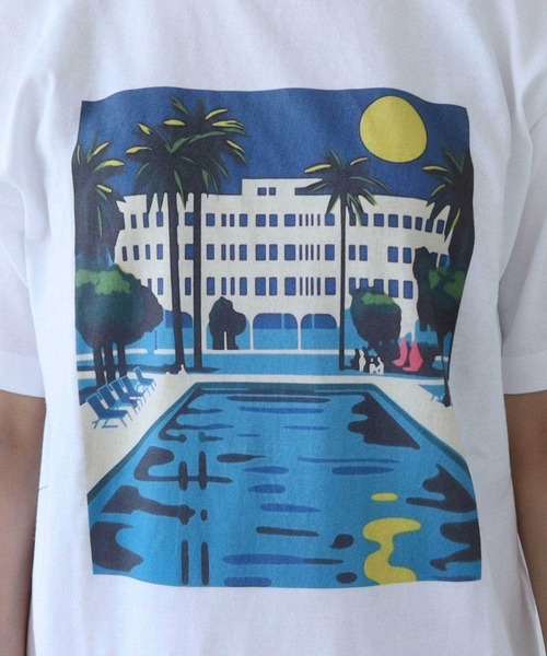 yuni プリントTシャツ yuni（ユニ ）の「○Holiday プリント Tシャツ（Tシャツ