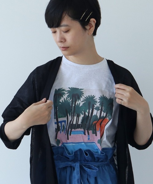 在庫処分セール テ yuni（ユニ Tシャツ（Tシャツ プリント ）の「○Holiday トップス