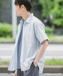 URBAN RESEARCH DOORS | ストライプレギュラーカラーショートスリーブシャツ(シャツ/ブラウス)