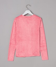 baserange Omo　Tシャツ　ベロア　ベースレンジ　ピンク　t♡t BASERANGE（ベースレンジ）の「Baserange/ベースレンジ OMO LONGSLEEVE