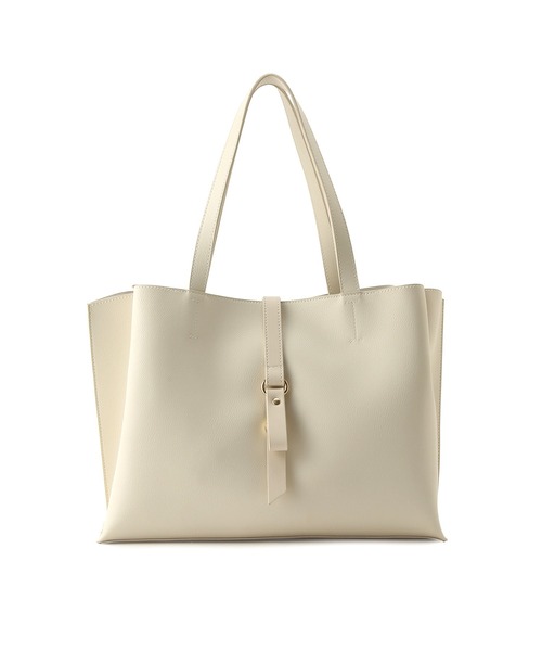ROPE' PICNIC(ロペピクニック)の「A4対応/フラットリボンベルト2層トートバッグ(トートバッグ・レディース・ブラック/ベージュ/キナリ・FREE)」の5枚目の写真