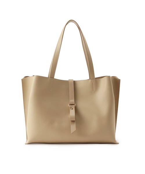 ROPE' PICNIC(ロペピクニック)の「A4対応/フラットリボンベルト2層トートバッグ(トートバッグ・レディース・ブラック/ベージュ/キナリ・FREE)」の6枚目の写真