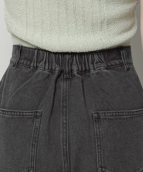 3.3 Field Trip （3.3フィールドトリップ）の「「3.3 Field Trip／ワイドデニムパンツ」 裾ロールアップ / 折り返し / ストレート / ハイウェスト / 背中ゴムあり2964179（デニムパンツ・レディース・ブラック/サックスブルー/ブルー・SMALL/MEDIUM）」の19枚目の写真