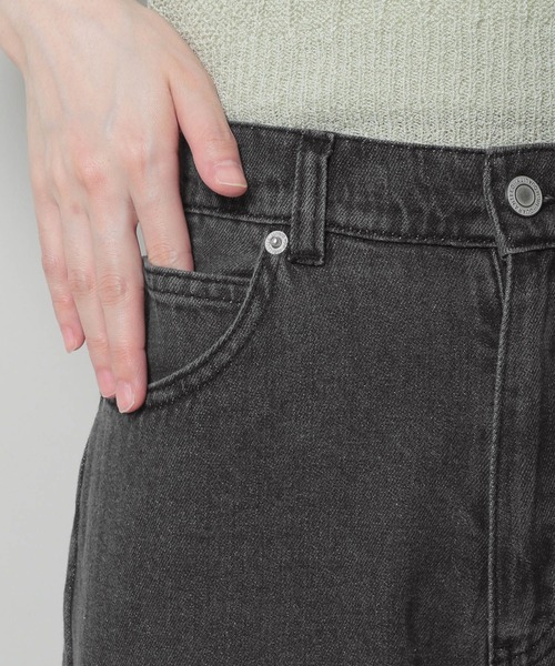 3.3 Field Trip （3.3フィールドトリップ）の「「3.3 Field Trip／ワイドデニムパンツ」 裾ロールアップ / 折り返し / ストレート / ハイウェスト / 背中ゴムあり2964179（デニムパンツ・レディース・ブラック/サックスブルー/ブルー・SMALL/MEDIUM）」の15枚目の写真